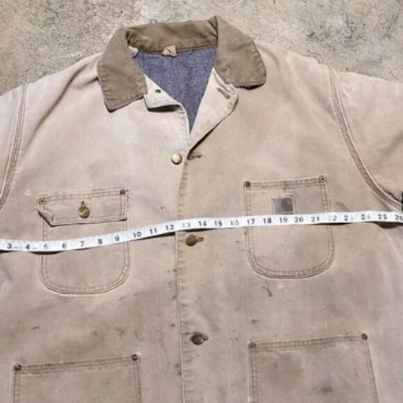Vintage Carhartt 80’s Blanket Lined Chore Jacket Size 48L - Picture 8 of 13